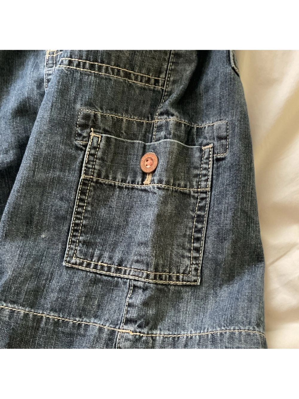 G.H. Bass & Co. Blue Denim Utility Mini Skirt - Picture 4 of 7
